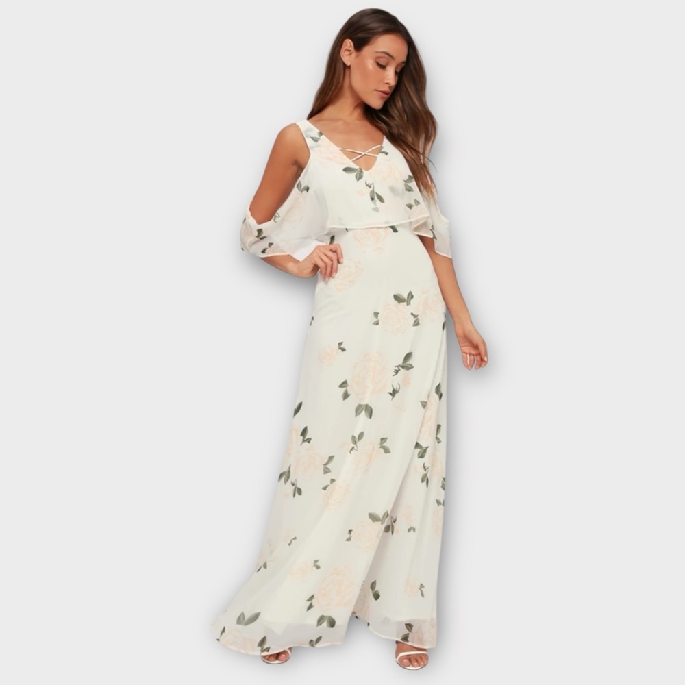 Lulus The Very Thought of You White Floral Print
Maxi Dress